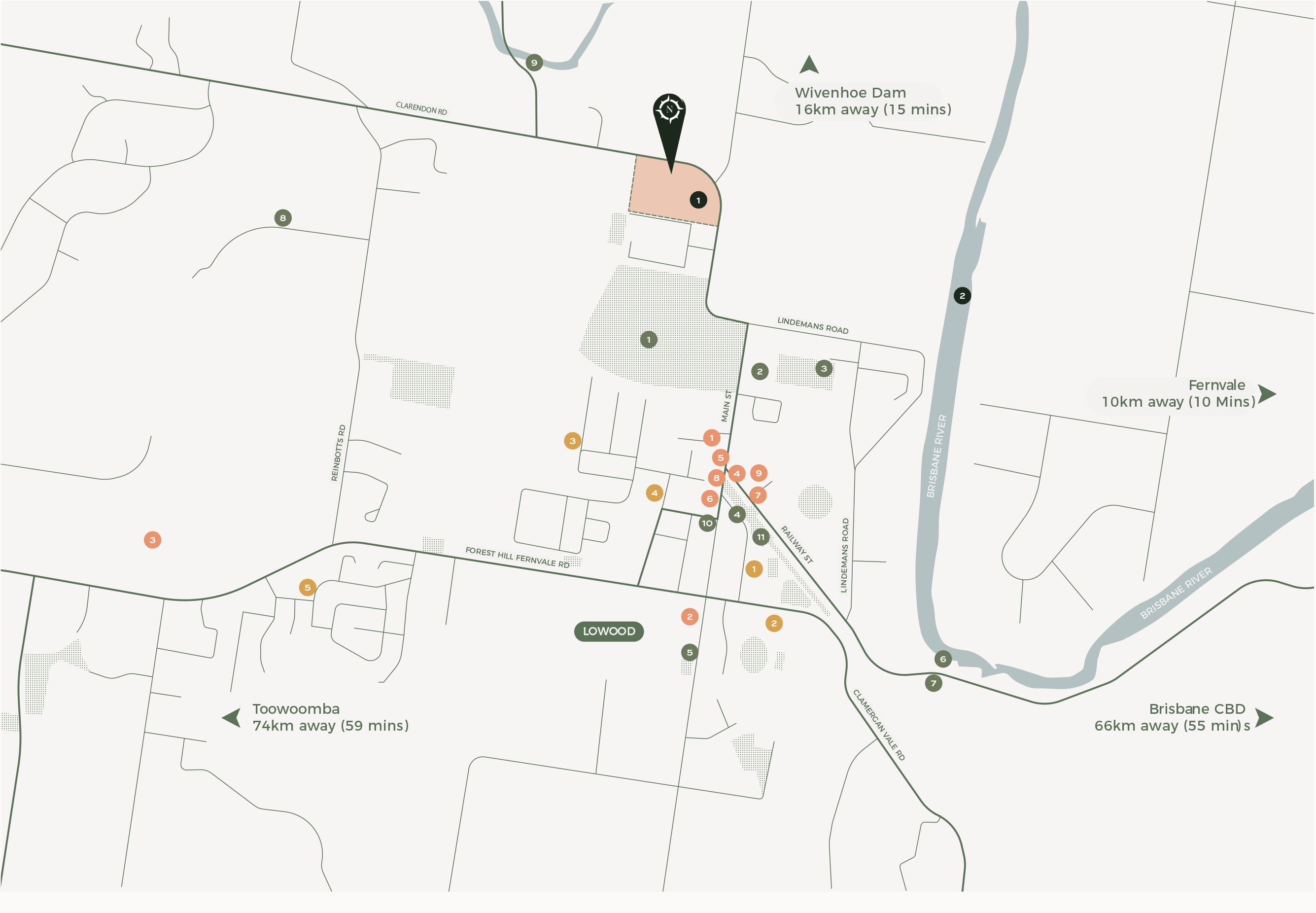 Lot 30 Northwood Estate Lowood Map Wivenhoe Dam myhomechoice