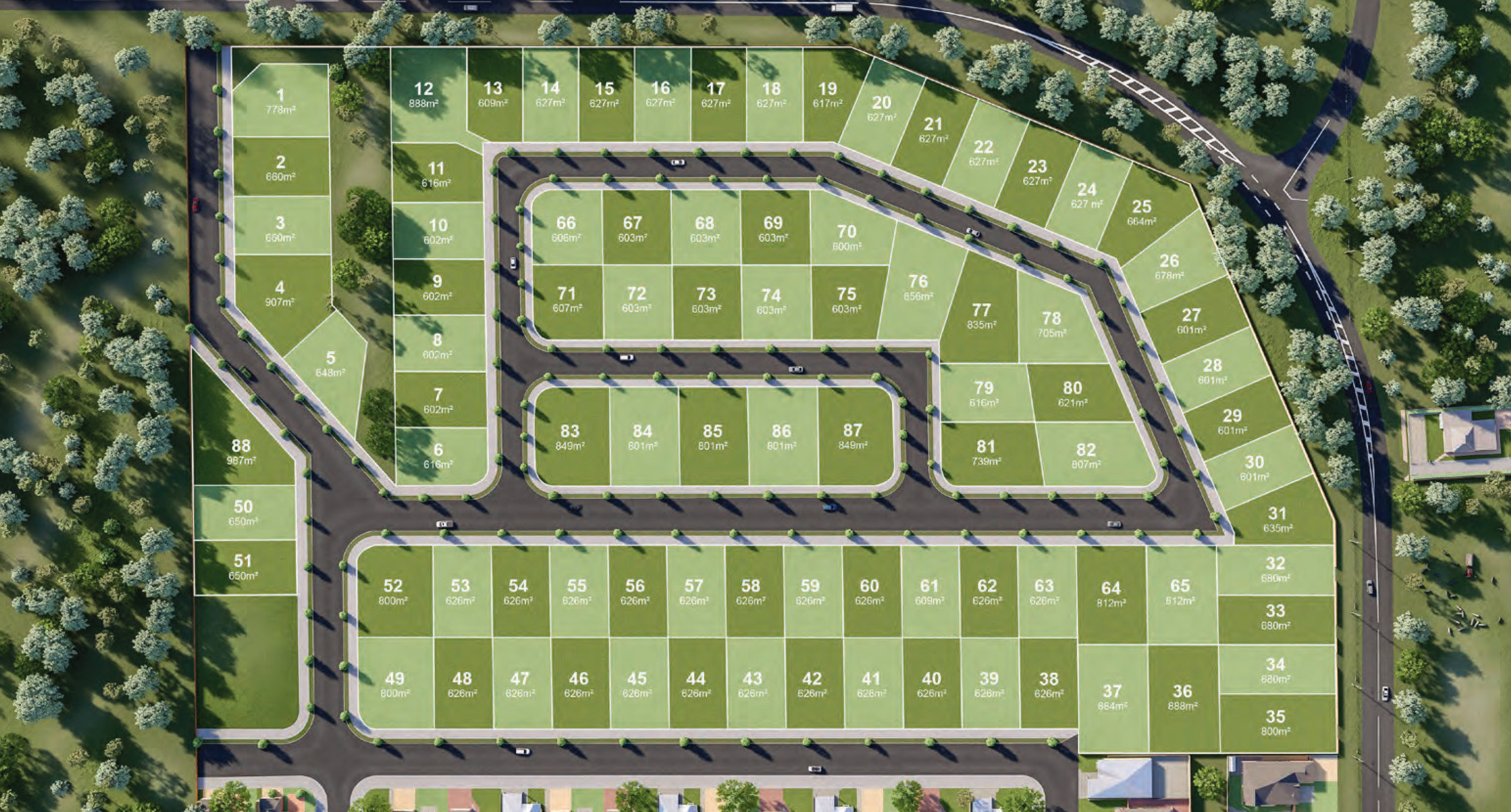 Ploting Lot 30 Northwood Estate Arial view